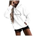 Hoodies Harajuku Women's Fashion Casual Fun Print Hooded Streetwear Sweatshirt Loose Sports Tops Pullover Sudadera Mujer Chemise.