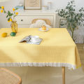 ins style, cotton and linen tablecloth, small round table, light luxury, high-end sense of birthday, long table, Japanese coffee table, cloth dormitory, French. 