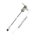 LED Clock Fan USB Powered Mini Cooling Flashing Fan Clock Fans Time Temperature Display Hand Mini USB Fan for Laptop PC Notebook. 