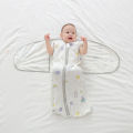 Baby swaddling sleeping bag, breathable baby anti-kick, anti-kick by the four seasons newborn anti-startle sleep artifact, pure cotton leg wrap. 