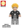WM6152 NARUTO -ナルト- Building Blocks Hot Anime Uzumaki Naruto Uchiha Sasuke Action Figure Christmas Gift Toys For Children. 