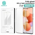 Nillkin 2 Pcs Full Glued Plastic Film for Xiaomi Civi Screen Protection Curved Special PMMA Material Screen Explosion - Proof Protective Plastic Film. 