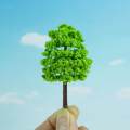 50Pcs Simulation 1:100 Miniature Tree for Fairy Garden Decor Diorama Layout. 