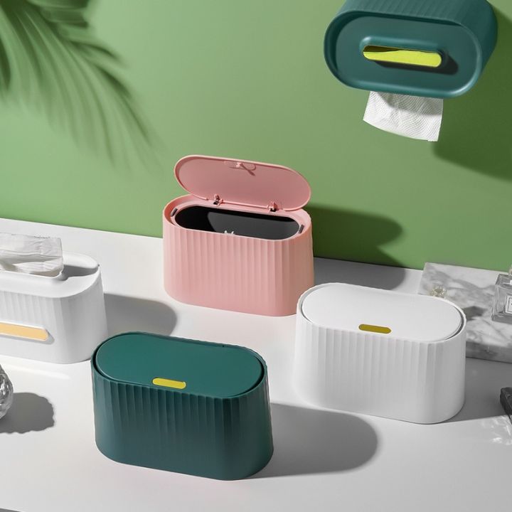 Mini trash can Small Waste Bin Desktop Garbage Basket Home dressing table Trash Can Office Supplies Dustbins Sundries Barrel Box