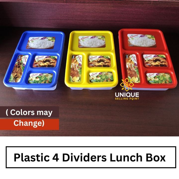 Plastic%204%20Dividers%20Lunch%20Box,%20Economy%20OFFICE%20Lunch%20Box,%20Jaime%204G%20Lunch%20Box,%20Lunch%20Box%204%20Compartment,%20Plastic%20Tiffin%20Lunch%20Box%20-%20Image%204