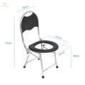 Folding Toilet Seat Stable Seniors Squatting Toilet Stool Chair for Bathroom. 