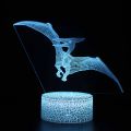 3D Cute Dinosaur Night Light Kids LED Dino Lamp Lovely USB Acrylic Glasses Table Nightlight for Children Gift Lamp Bedroom Decor. 