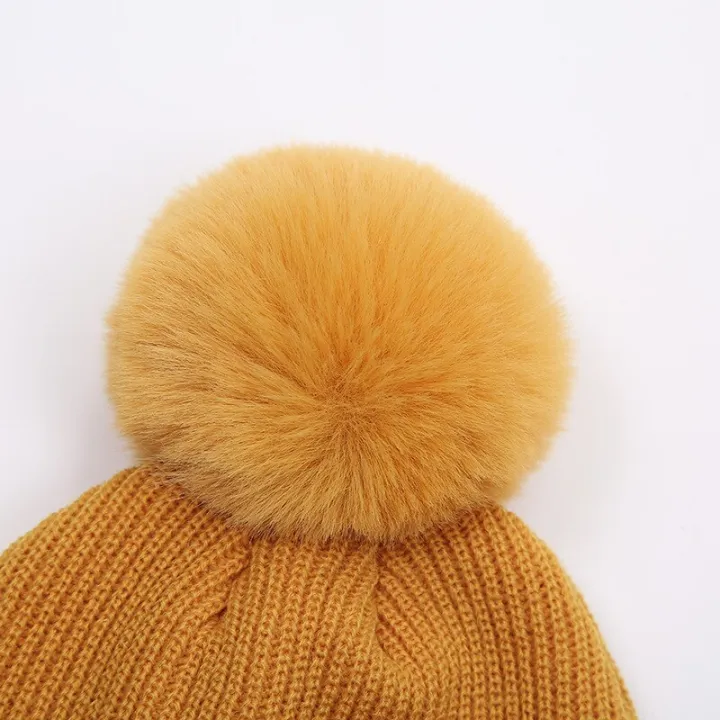 Plush%20Ball%20Children%20Pullover%20Cap%20Soild%20Baby%20Knit%20Hat%20Autumn%20Winter%20Warm%20Ear%20Protection%20Headgear%20Kids%20Skullies%20Beanie%20%E2%80%8BCaps%200-3Y%20-%20Image%206