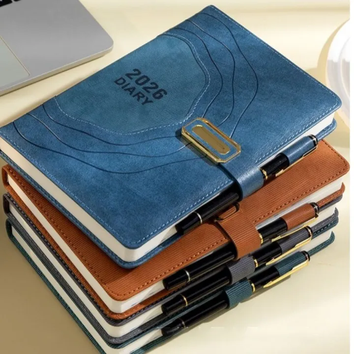 Diary Notepad 365 Days Per Day 2026 English Schedule Notepad Thickened ...