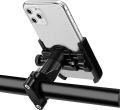 C1 Metal Bike Mobile Holder For mobile phone bracket motorcycle bicycle takeaway rider -Black Easy to Use and Maintain. 