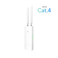 Cudy LT400 Outdoor 4G Cat4 N300 Wi-Fi Outdoor Router - Antenna: 2× Internal & 2× External Detachable Antennas - Band: 2.4GHz - Data Speed: 300Mbps - Access Control, Local Management, Remote Management, Wake on LAN - 1800sqft coverage. 