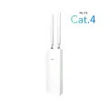 Cudy LT400 Outdoor 4G Cat4 N300 Wi-Fi Outdoor Router - Antenna: 2× Internal & 2× External Detachable Antennas - Band: 2.4GHz - Data Speed: 300Mbps - Access Control, Local Management, Remote Management, Wake on LAN - 1800sqft coverage. 
