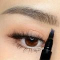 4 Point Ultra Fine Eyebrow Pen Waterproof Lasting Microblading Liquid Eyebrow Eyeliner Pencil 4 Fork Tip Eye Brow Tattoo Makeup.