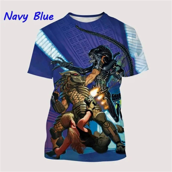 New Predator Unisex Men's 3D Printed T-shirt Casual Fashion Short Sleeve Top Designer Graphic T Shirts Ropa Hombres Cheap Tshirt
