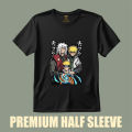 Half Sleeve Naruto(Bundle) Printed Jersey T-shirt For Men and Women.