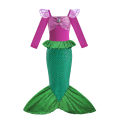 Disney Children Mermaid Tail Swimsuit Girl Beach Clothes Bikini Wreath Bathing Suit Set Swimming Party Cosplay Mermaid Costume. 