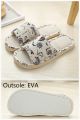 Women Casual Floral Indoor Home Slippers Flower Soft Slippers Spring Autumn Flip Flops Female Linen Slides Slippers.