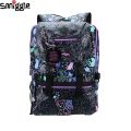 Australia Smiggle Original High Quality Children's School Bag Kawaii Girls Backpack Beautiful Black Starry Cat 18 Inch Kids Bags.
