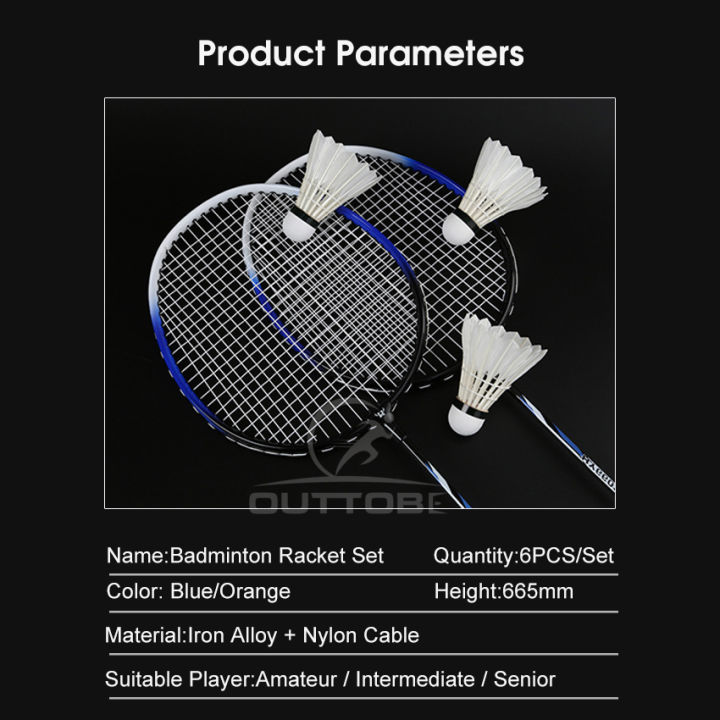 Outtobe%20Badminton%20Racket%206PCS%20Badminton%20Racket%20Set%20Sports%20Fitness%20Rackets%20Professional%20Iron%20Alloy%20Badminton%20Racket%20Sturdy%20Rackets%20Shock%20Absorption%20Racket%20High%20Tension%20Racquet%20with%20Carrying%20Bag%20&%203%20Shuttlecocks%20-%20Image%208