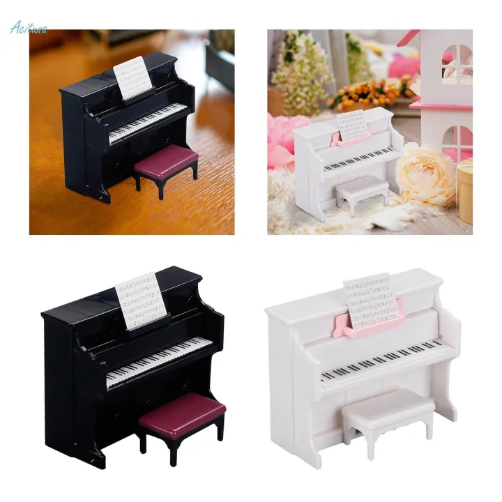 Dollhouse%20Piano%20with%20Stool%20Set%20for%201/12%20Dollhouse%20Room%20Box%20Room%20-%20Image%202