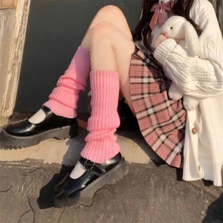 %E3%80%90The-Best%E3%80%91%20Winter%20Leg%20Warmers%20Fluffy%20Goth%20Gyaru%20Y2k%20Accessories%20Gothic%20Lolita%20Knit%20Socks%20Women%20Legs%20Warm%20Ladi%20Sock%20Gothic%20Style%20Legging%20-%20Image%202