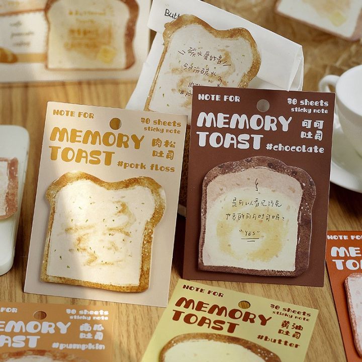 Public%20supplies%20Student%20family%20office%20n%20self-adhesive%20notepad%7Cn%20post-it%20notes%2030%20cute%20cartoon%20post-it%20notes%20toast-shaped%20markers%20flags%20%7C%20-%20Image%204