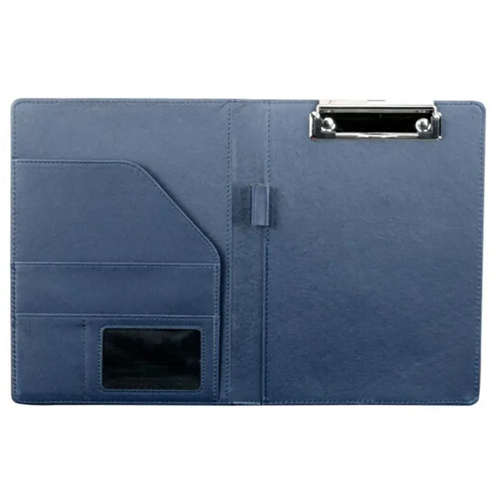 2Pcs%20A5%20Document%20Bag%20File%20Folder%20Clipboard%20Business%20Office%20Financial%20School%20Supplies%20-%20Black%20&%20Blue%20-%20Image%205