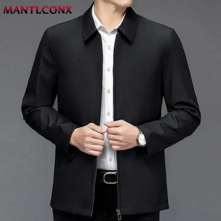 Quality%20Solid%20Jacket%20for%20Men%20Business%20Social%20Blazer%20Turn-down%20Collar%20Middle%20Aged%20Men's%20Office%20Dress%20Coat%20Loose%20Casual%20Outerwear%20-%20Image%203