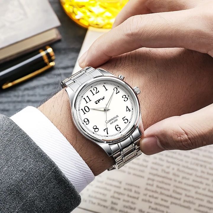 Light%20Up%20Watch%20Dial%20Full%20Luminous%20Face%2040mm%20Easy%20Reader%20Steel%20Strap%203ATM%20-%20Image%203