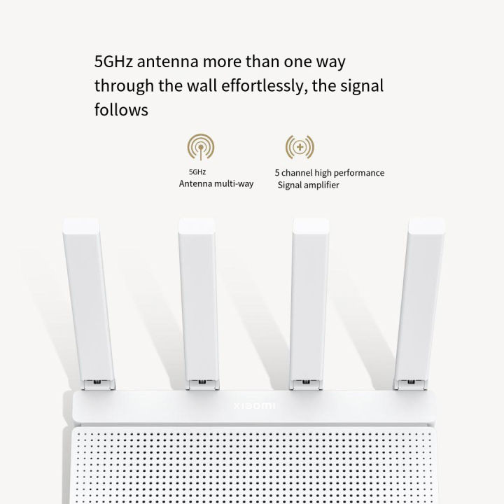 NEW%20Xiaomi%20Redmi%20AX3000T%20Router%20WiFi%206%202.4GHz%205GHz%201.3GHz%20CPU%202X2%20160MHz%20WAN%20LAN%20LED%20NFC%20Connection%20For%20Home%20Office%20Games%20Mi%20-%20Image%203