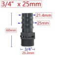 4Pcs 1/2 3/4 1 Male Female Thread Connector To Barb 8mm 16mm 20mm 25mm 32mm PE Hose Adapter Garden Irrigation Watering System.