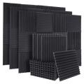 BRADOO- 50Pcs Acoustic Soundproof Foam Sound Absorbing Panels Sound Insulation Panels Wedge for Studio Walls Ceiling,1X12X12Inch. 