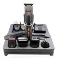 Kemei Km-680A - 8 In 1 Grooming Kit Shaver And Trimmer For Men - Silver.