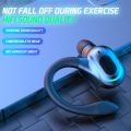 【3C VictoryEagle】Business Wireless Bluetooth 5.2 Headset Calling Single-Ear Headphone Long Standby Sport Hook Earphone Light weight HD Earbuds. 