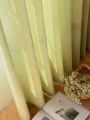 Green gauze curtains that are translucent and not transparent to people, light luxury, simple gauze curtains, and window screens. 