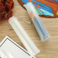 4 Pack Extendable Plastic Paint Brush Case Clear Long Paint Brush Holder Tube Storage Pencil Container.