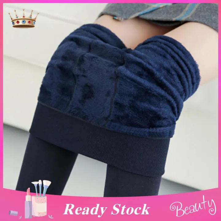 Warm%20Leggings%20Skinny%20Fall%20Winter%20Pure%20Color%20Fluffy%20Lining%20Thermal%20Bottoming%20Pants%20-%20Image%203