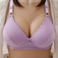 Plus Size 36 38 40 42 44 B C Cup Women Wire Free Bras Woman Lingerie Push Up Underwear Flower Print Lingerie Femmale. 