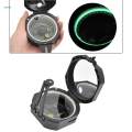 Style Camping Compass Mirror with Pouch Adjustable Declination for Outdoor Activities Navigation.