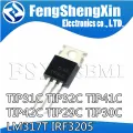 10pcs TIP29C TIP30C TIP31C TIP32C TIP41C TIP42C LM317T IRF3205 Transistor TO-220 TO220 TIP31 TIP32 TIP41 TIP42 LM317 IRF3205PBF. 