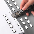 Push Gripper Stapler Paper Folder Page Folder Binding Stapleless Stationery Binder Paper Clips Papeleria Metal Clip Paper. 