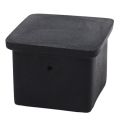 100Pcs Square Chair Table Leg Foot Rubber Covers Protectors 25mm x 25mm. 
