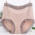 Xl-6xl Cotton Panties Women's Underwear Panty Lace Panties Plus Size High Waist Traceless Shorts Female Lingerie Briefs.