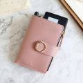 New Short Women Wallets Fashion Simple Cute Small Female Wallets PU Leather Card Holder Women's Purse.