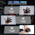 Finger Hand Strengthener Grip,Adjustable Resistance Balls,Black. 