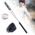 Aluminum Alloy Baseball Bat Set with Baseball Glove and Ball Playing Game Soft Traing Ball Softball for Home Indoor Backyard Kids Teenagers. 