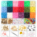 Clay Beads for Jewelry Making Accessories DIY Bracelets Necklace Earring Craft Kits For Children Gift 4000pcs/Box. 