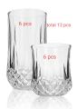 Combo sets, glass set -shorbot + water glass- 6+6 =12 full set.