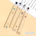 3pc set cute plastic scale 15cm ruler student stationery cartoon comic ruler scale tool stationery cute pen school supplies. 