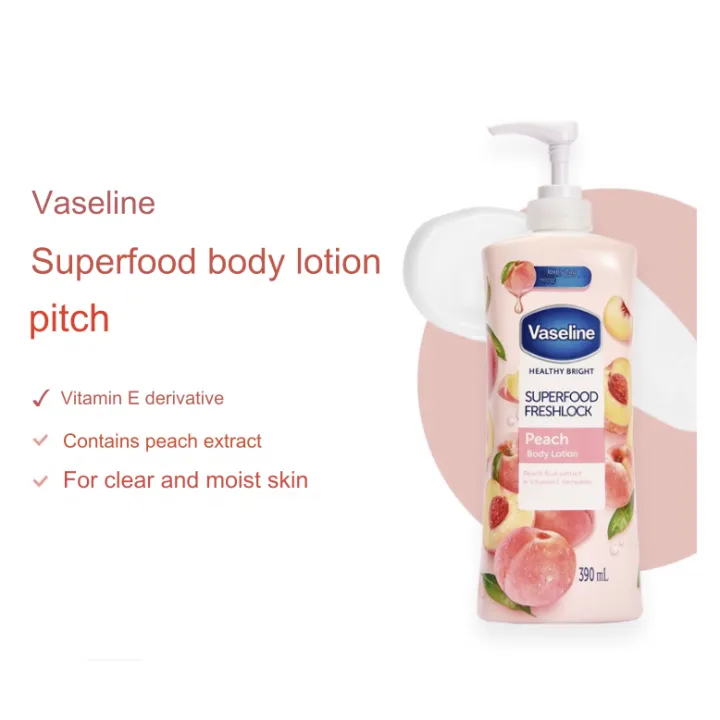 International%20Vaseline%20Healthy%20Bright%20Superfood%20Freshlock%20Peach%20Body%20Lotion%20320%20ml%20-%20Image%204